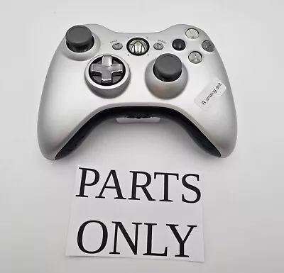 $14.99 • Buy **PARTS/REPAIR** Microsoft XBOX 360 Wireless Controller Special Edition Silver 