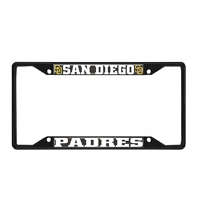 Fanmats MLB San Diego Padres Black Metal License Plate Frame • $13.99