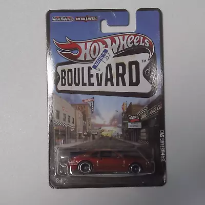 Hot Wheels Boulevard '84 Mustang SVO 1/64 Die Cast Car Real Riders • $70