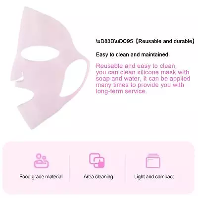 1PC Silicone Face Mask Reusable Anti Wrinkle V Shape Firming Face I7P3 • $4.28