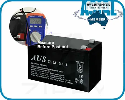 Universal Alarm Battery 12V 7Ah Sealed Lead Acid Rechargeable | Aus Cell No.1 • $46