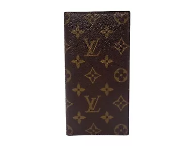 LOUIS VUITTON Monogram Bifold Notebook Cover Agenda R20008 Brown Vintage • £125.91