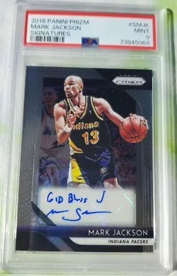 2018 Panini Prizm Mark Jackson Signatures PSA 9 MINT !! • $18.95