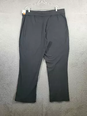 Vintage Mossimo Stretch Pants Womens 2X Black Comfy Fold Over Waist Y2K • $10.50