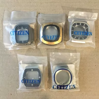 Citizen LOT Men Size Complete Watch Cases With Crystal And Crown NOS • $90