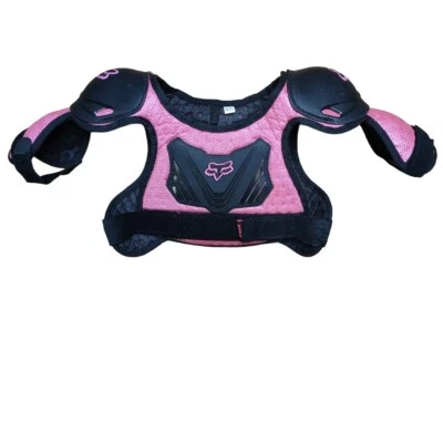 $29.95 • Buy Fox Racing Youth Black/Pink Pee Wee R3 Roost Guard Chest Protector Motocross