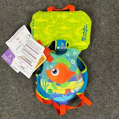 Stearns Puddle Jumper Infant Hydrospring Life Jacket And Vest Orange Fish • $44.99