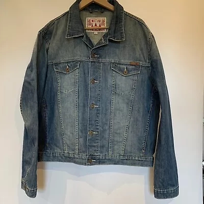 Mustang Denim Jacket Adult Size XL Blue Vintage Coat Casual Men's • $53.04