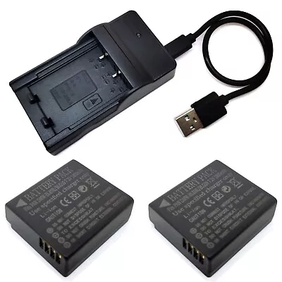 Battery Pack / USB Charger For DMW-BLE9E Panasonic Lumix DC-ZS200 DC-TZ90 DC-GX9 • $19.98
