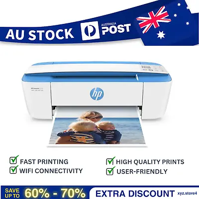 $63 • Buy HP DeskJet 3720 All-in-One Wireless Multi Function Home Office Printer Scan Copy