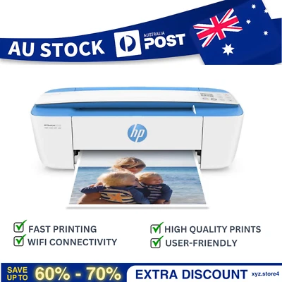 $63 • Buy HP DeskJet 3720 All-in-One Wireless Multi Function Home Office Printer Scan Copy