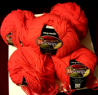 5  Balls Mary Maxim ULTRA MELLOWSPUN DK  Dye Lot 2416 • $19.99
