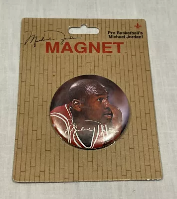 Nos Vintage Michael Jordan Chicago Bulls Collectible Round Button Magnets • $6.99