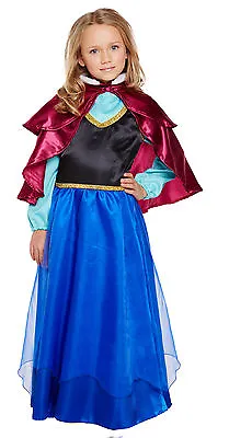 Ice Queen Princess Anna Frozen Girls Fancy Dress Book Week Day Costume 3-12 • £13.01