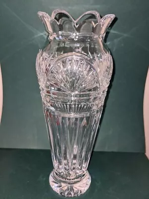 Waterford Crystal Vase Jim O' Leary 50th Anniversary 9  Signed W/Sticker 1990's • $139.99