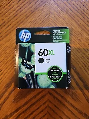 HP 60XL Black Ink Cartridge OEM Genuine Sealed CC641WN Retail Box 6/2019 • $19