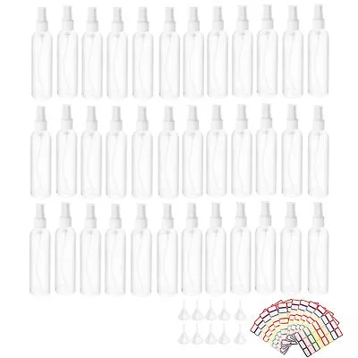 36 Pack 4oz Plastic Spray Bottles Clear Empty Spray Bottles Plastic Small Sp... • $36.30