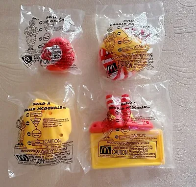 McDonald’s Vintage Toys 2001 Build A Ronald McDonald Complete Set Of 4 NEW BNIP • $57.90