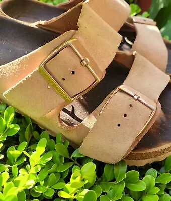 Birkenstock Tan Double Strap Sandals Size 37 EUR 245mm • $35