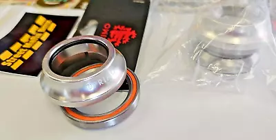 PRIMO BMX Bike POLISHED Integrated Headset KIT 1-1/8  Press Fit Sealed Bearings • $24.99