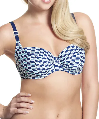 Panache Cleo Bikini Top Lucille Balconette CW0064 Balcony Underwired Swimwear • £10