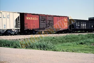 Vtg 1983 Train Slide Wabash Boxcar 3495 NJI&I X5B033 • $7.50