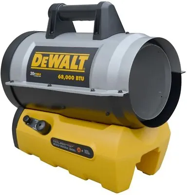 $209.99 • Buy DeWalt DXH70CFAV 68,000 BTU Portable Jobsite Cordless Forced Air Propane Heater