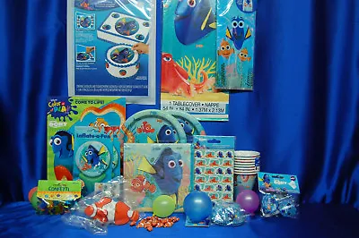 $49.99 • Buy Finding Dory Party Set # 22  Plates Napkins Cake DecorationTablecover Balloons 