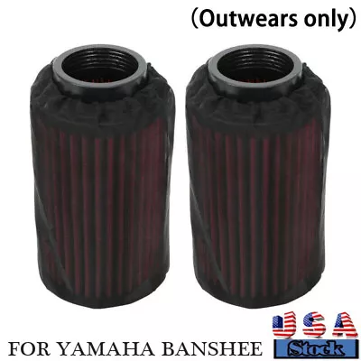 2PCS For Yamaha Banshee Style Pods K+N Style Air Filter OUTERWEARS US • $10.99