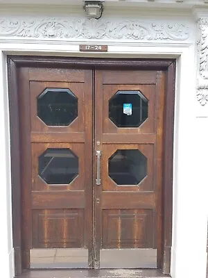 French Doors Solid Oak Wooden Used External Exterior 1920s Hardwood Original Old • £399.90