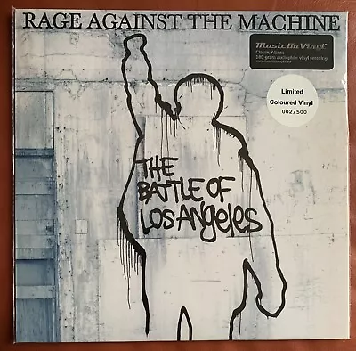 RAGE AGAINST THE MACHINE The Battle Of Los Angeles Number 002/500 BLUE Vinyl NEW • £79.99