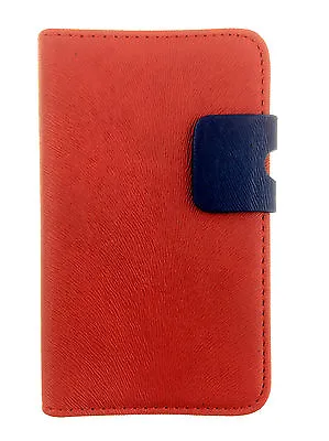 Red WALLET SKIN Case With Card Slots For Samsung Galaxy S2 UK FAST FREE POST • £3.19