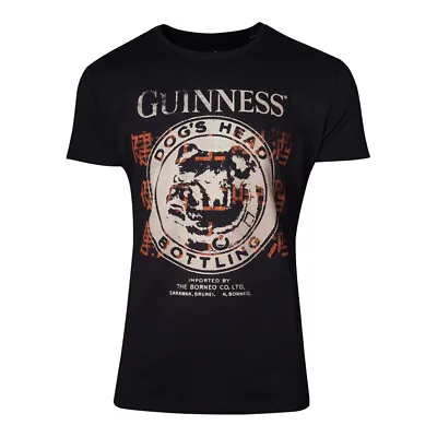 £8.99 • Buy Guinness Dog's Head Bottling T Shirt Mens Black