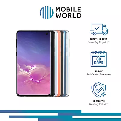 Samsung Galaxy S10 Plus - 128 512GB Black White Blue Pink - As New • $399