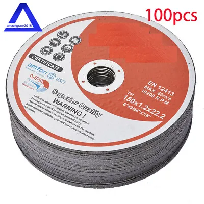 100 Pack 6 X.045 X7/8  Cut-off Wheel - Metal & Stainless Steel Cutting Discs • $57.59