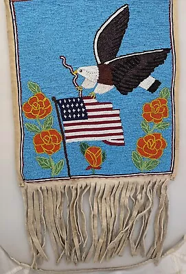 Nez Perce Beaded Eagle Bag • $1750