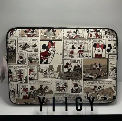 🐼🌷 Kate Spade 🐼🌷 Disney Minnie Mickey Mouse Laptop Sleeve Case Tech 🐼 W9 • $98