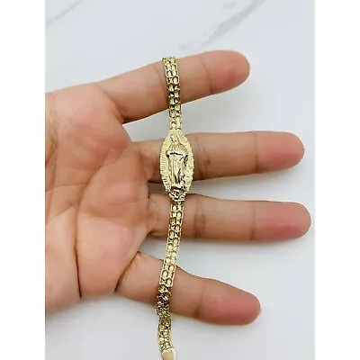 ❤️ Real 14k Gold Bracelet Virgin Mary - Pulsera En Oro Virgen De Guadalupe • $526.90
