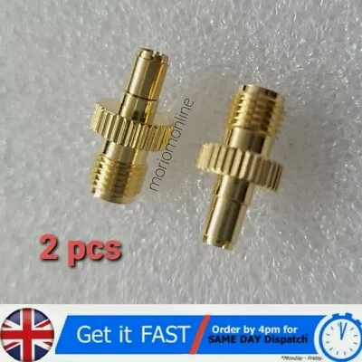 £4.90 • Buy Pack Of 2 TS9 Male Plug To SMA Female RF Connector Adapter Gold 