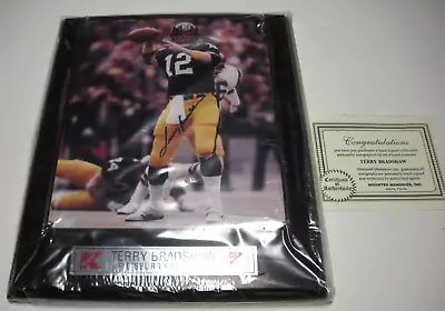 Terry Bradshaw Pittsburgh Mounted Memories/coa Signed & Framed 8x10 Photo • $300