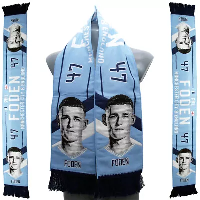 Phil Foden City Scarf Woven HD Wide Wall Banner Ideal Gift From Manchester • £11.99