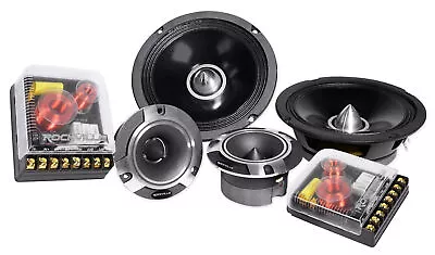 Pair Rockville X6.5C Competition 6.5  1000W Component Speakers/Titanium Tweeters • $84.95