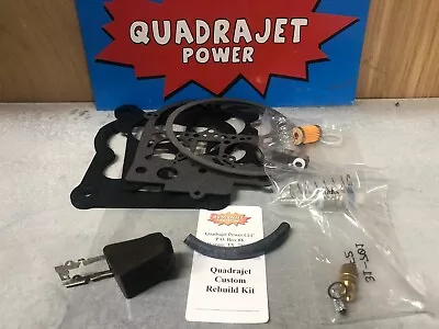 Quadrajet Complete Custom Premium Rebuild Kit With Float Filter For YOUR Qjet • $56.99