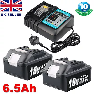 For Makita 18V Battery 6.5Ah 6.0Ah For LXT BL1860 BL1830 BL1840 BL1850 / Charger • £21.89