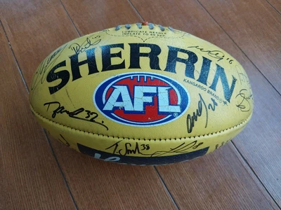 $300 • Buy Official AFL Match Day Sherrin Football - Signed By Melbourne Football Club 2019