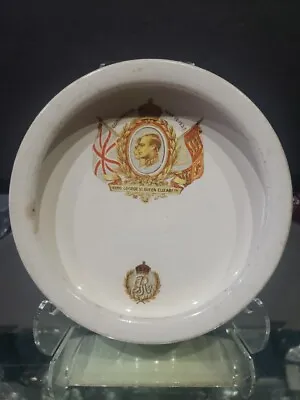 Baby Bowl Plate Souvenir Coronation 1937 May 12 King George VI Queen Elizabeth • $27.95