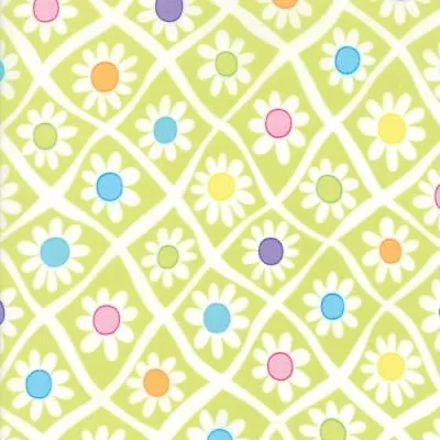 Frolic By Me & My Sister For Moda - Grass Green Daisy   #22310-12 • $11.25