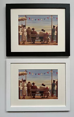 £18.50 • Buy Jack Vettriano  - The Pier Framed Art Print Thin Black/White *NEW*