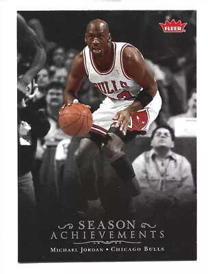 Michael Jordan 2007-08 Fleer Box Set #SH33 Season Achievements • $2.95