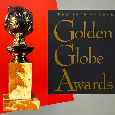 $50 • Buy Vtg 1991 Golden Globe Awards Program Steve Guttenberg Dana Delany Nell Carter